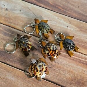 💜 - TORTOISE WOOD TURTLE KEY CHAIN BUNDLE